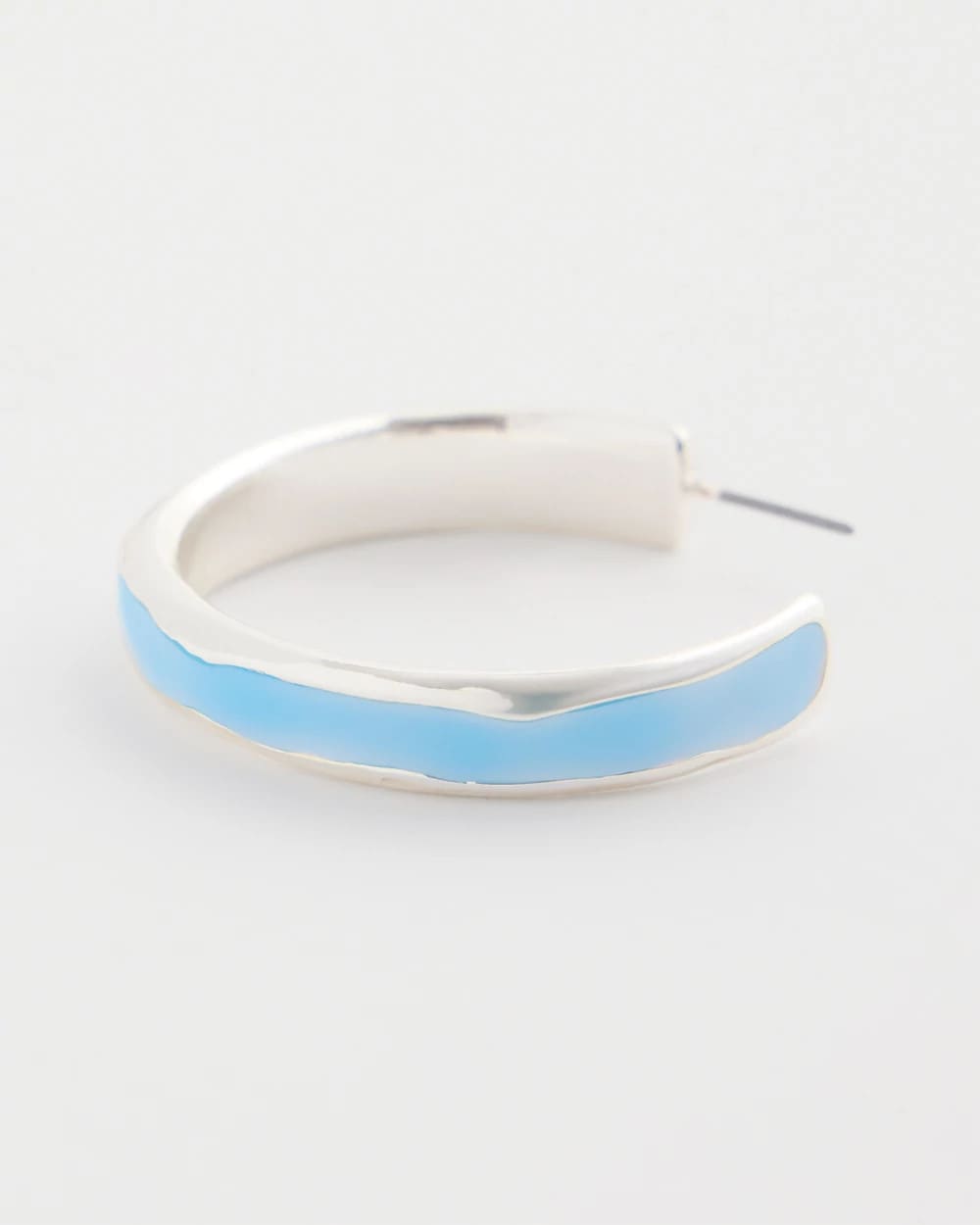 Chico's Featured - Sea Glass Inspired Hoop Earrings Blue