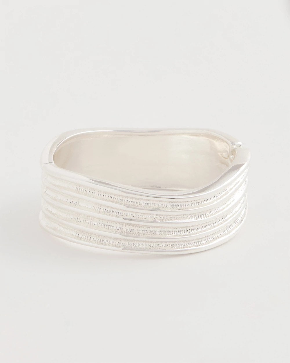 Chico's Value - Silvertone Cuff Bracelet Silver