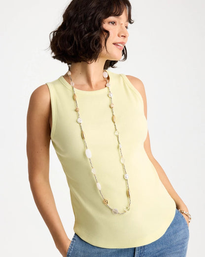 Chico's Signature - Neutral Shell Long Necklace Neutral