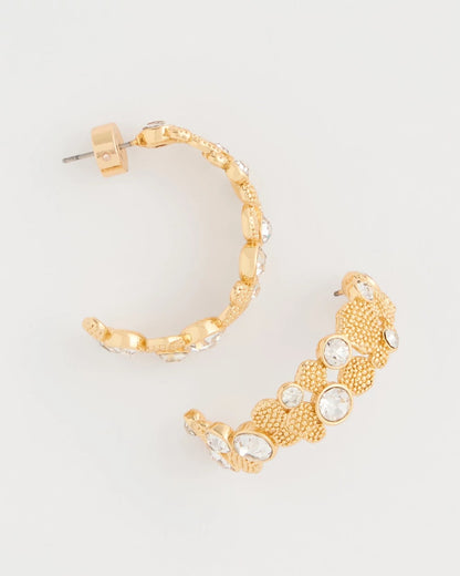Chico's Sale - Sea Foam Hoop Earrings Gold