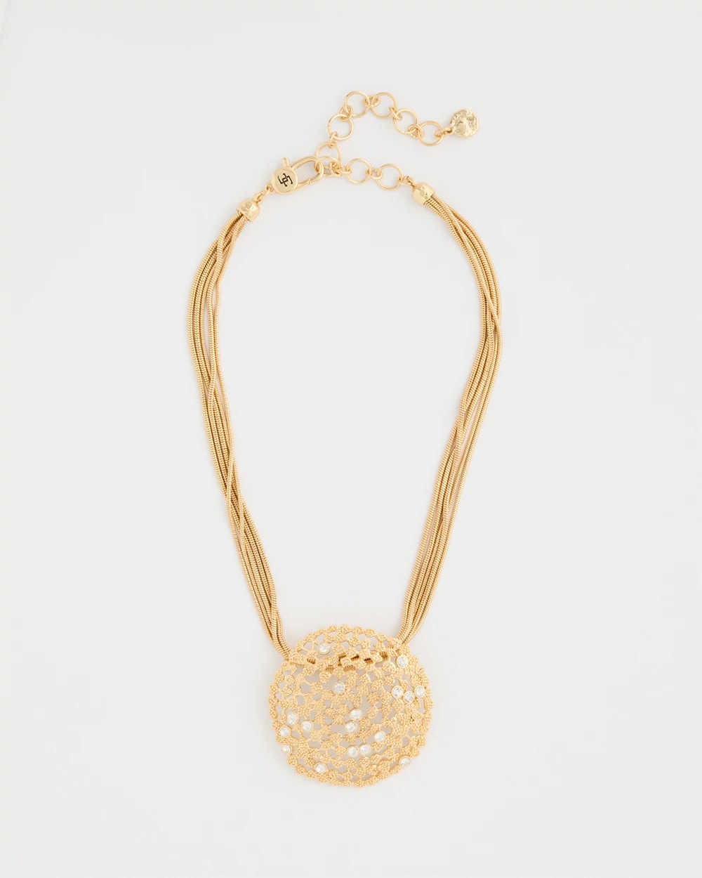 Chico's Hot Sale - Sea Foam Medallion Pendant Necklace Gold
