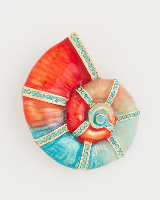 Chico's Discount - Conch Shell Brooch Multi