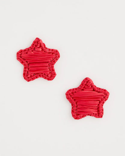 Chico's Value - Americana Red Star Stud Earrings Red