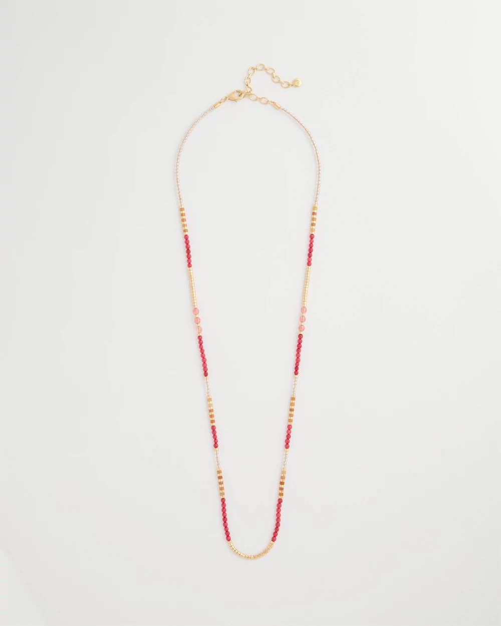 Chico's Top Pick - Coral Genuine Stone Long Necklace Coral