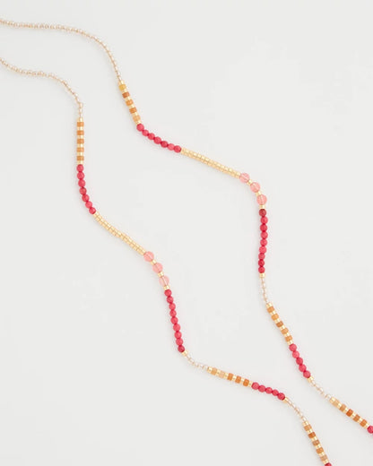 Chico's Top Pick - Coral Genuine Stone Long Necklace Coral