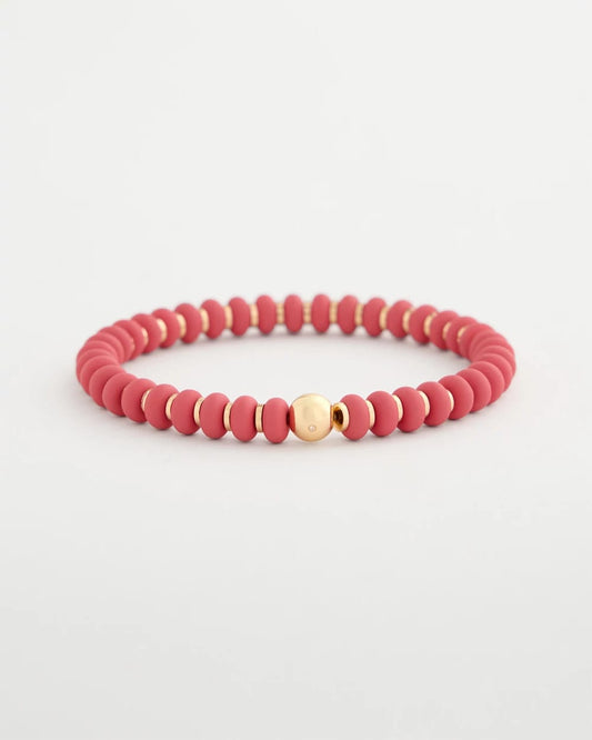 Chico's Great Value - Coral Inspired Round Stretch Bracelet Coral