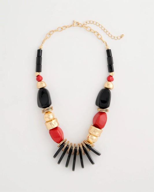 Chico's Classic - Chico's Originals Mixed-Media Bib Necklace Multi