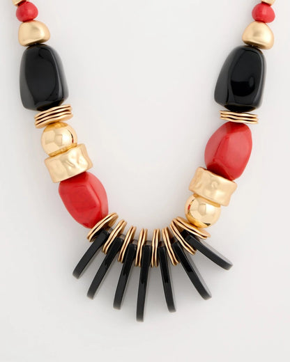 Chico's Classic - Chico's Originals Mixed-Media Bib Necklace Multi