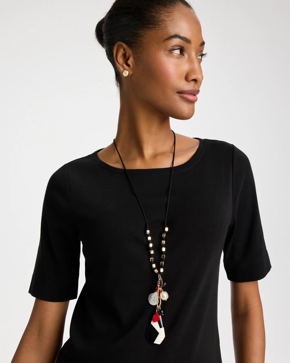 Chico's Best Price - Corded Short Pendant Necklace Multi
