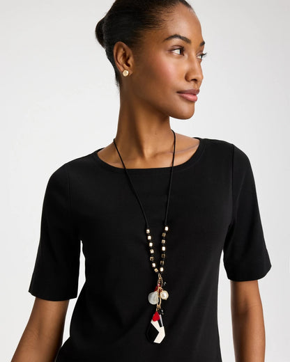 Chico's Best Price - Corded Short Pendant Necklace Multi
