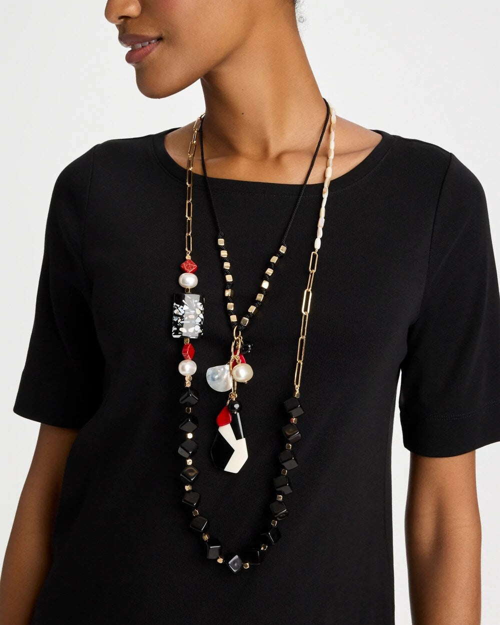 Chico's Best Price - Corded Short Pendant Necklace Multi
