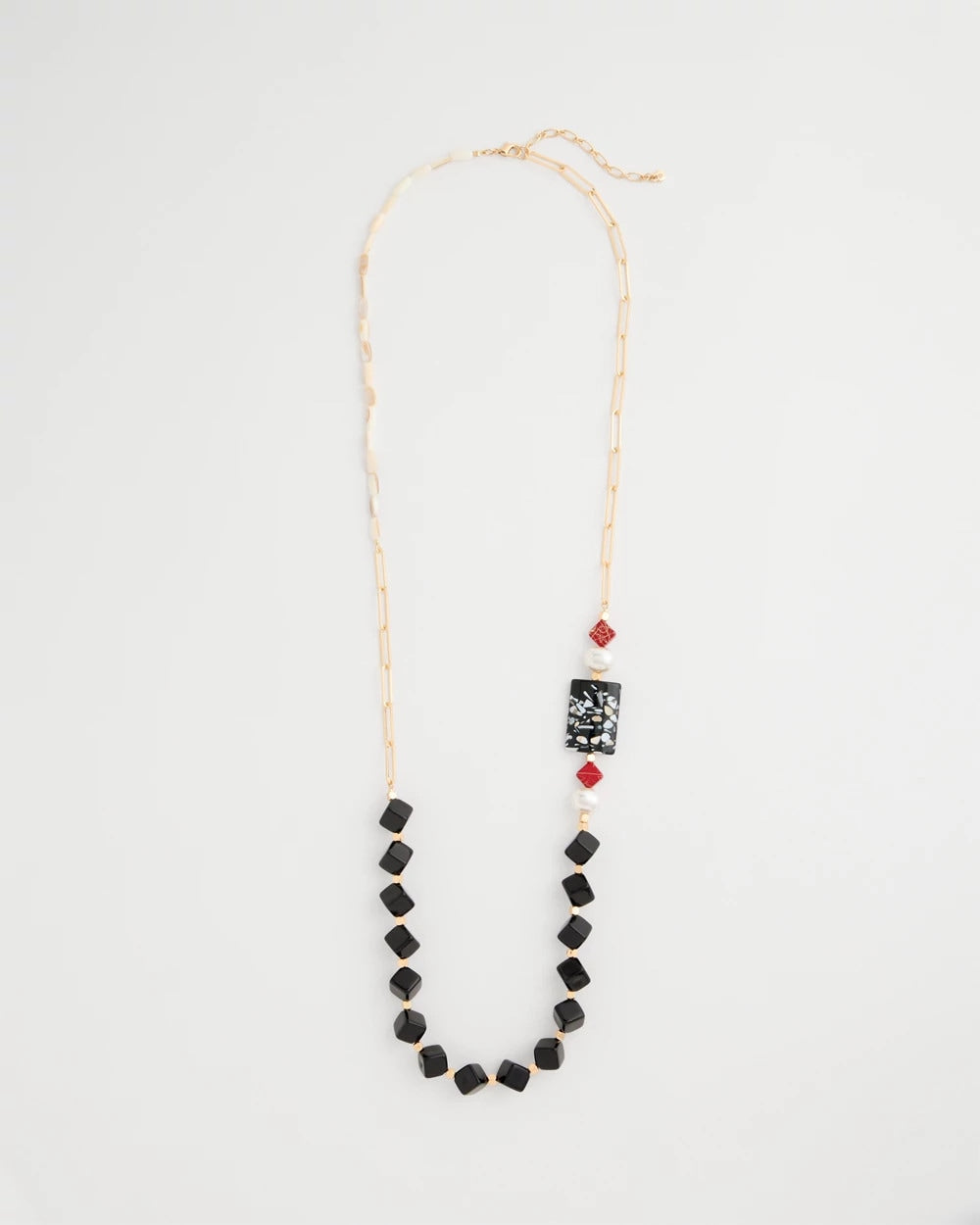 Chico's Great Value - Asymmetrical Long Single-Strand Necklace Multi
