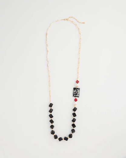Chico's Great Value - Asymmetrical Long Single-Strand Necklace Multi