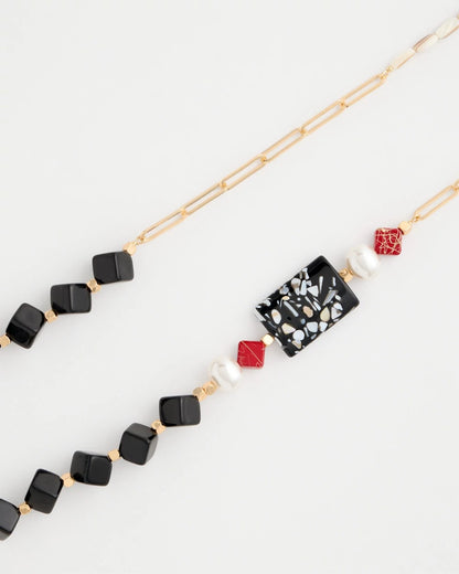 Chico's Great Value - Asymmetrical Long Single-Strand Necklace Multi