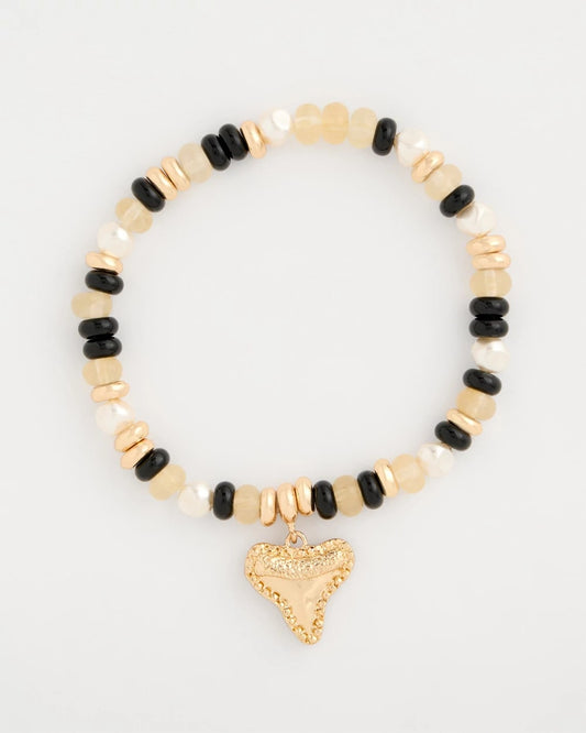 Chico's Top Pick - Shark's Tooth Stretch Bracelet Black