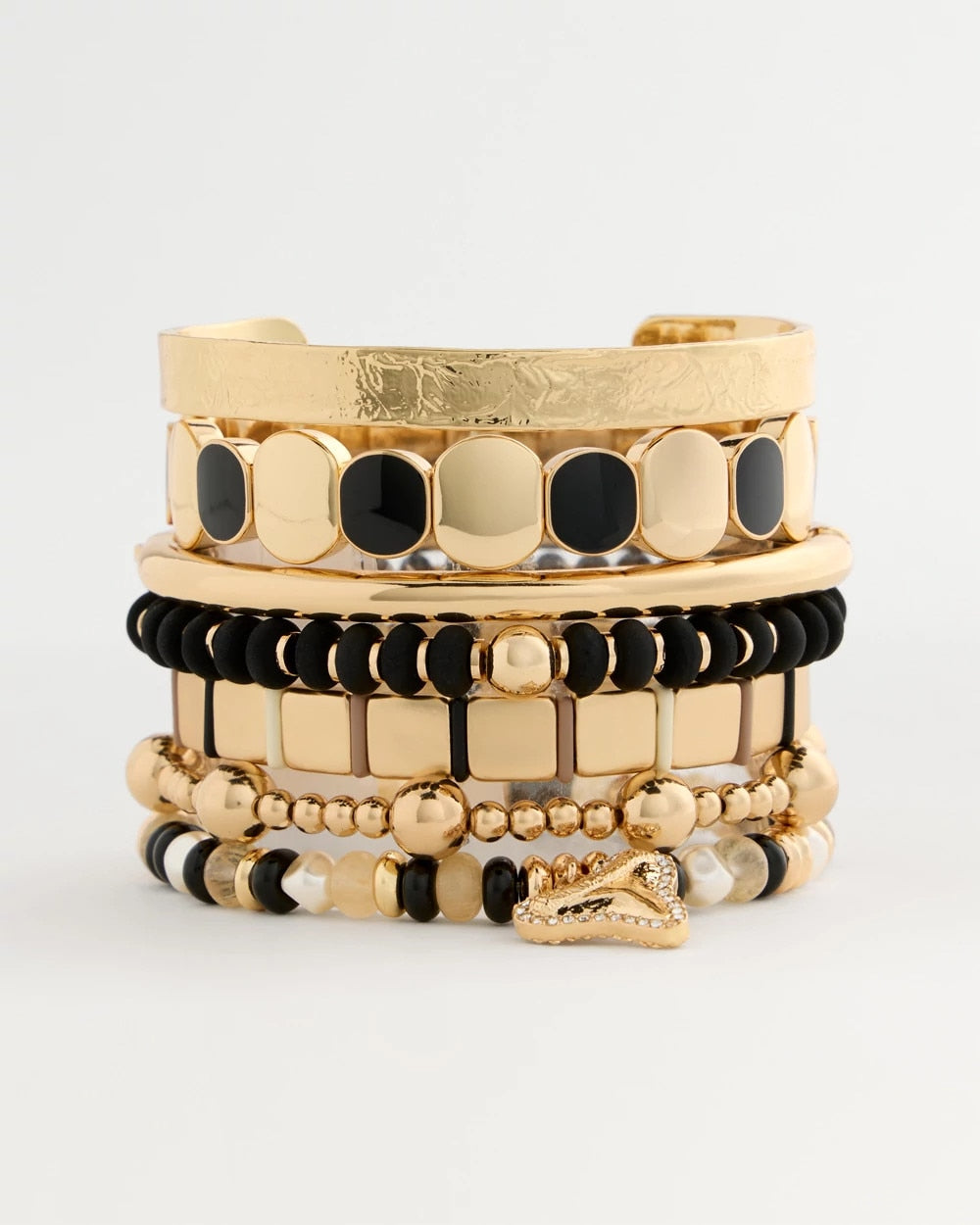 Chico's Quality - Glam Neutral Slice Stretch Bracelet Neutral
