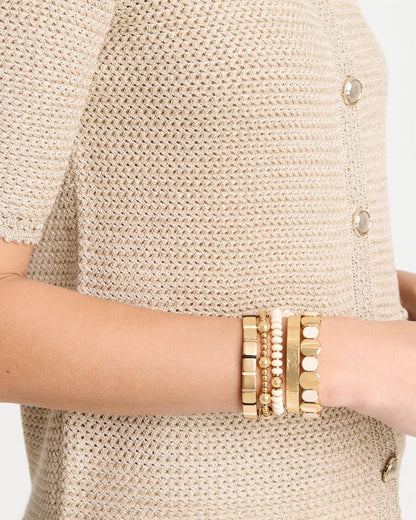 Chico's Quality - Glam Neutral Slice Stretch Bracelet Neutral