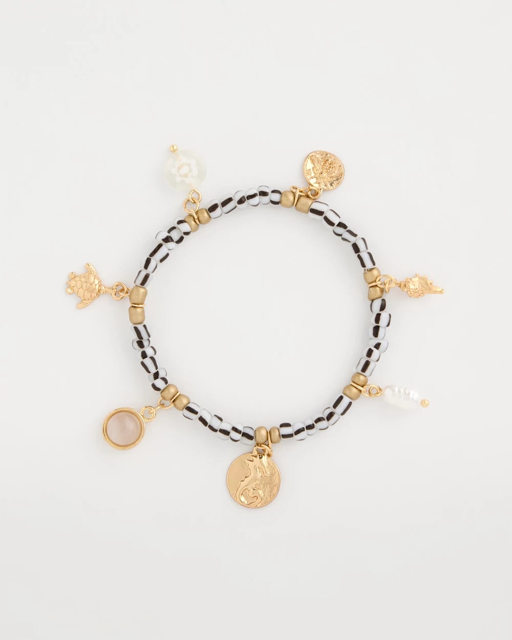Chico's Best Price - Beachy Charm Stretch Bracelet Black