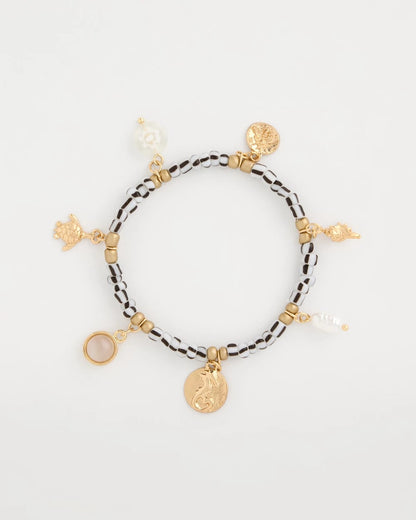 Chico's Best Price - Beachy Charm Stretch Bracelet Black