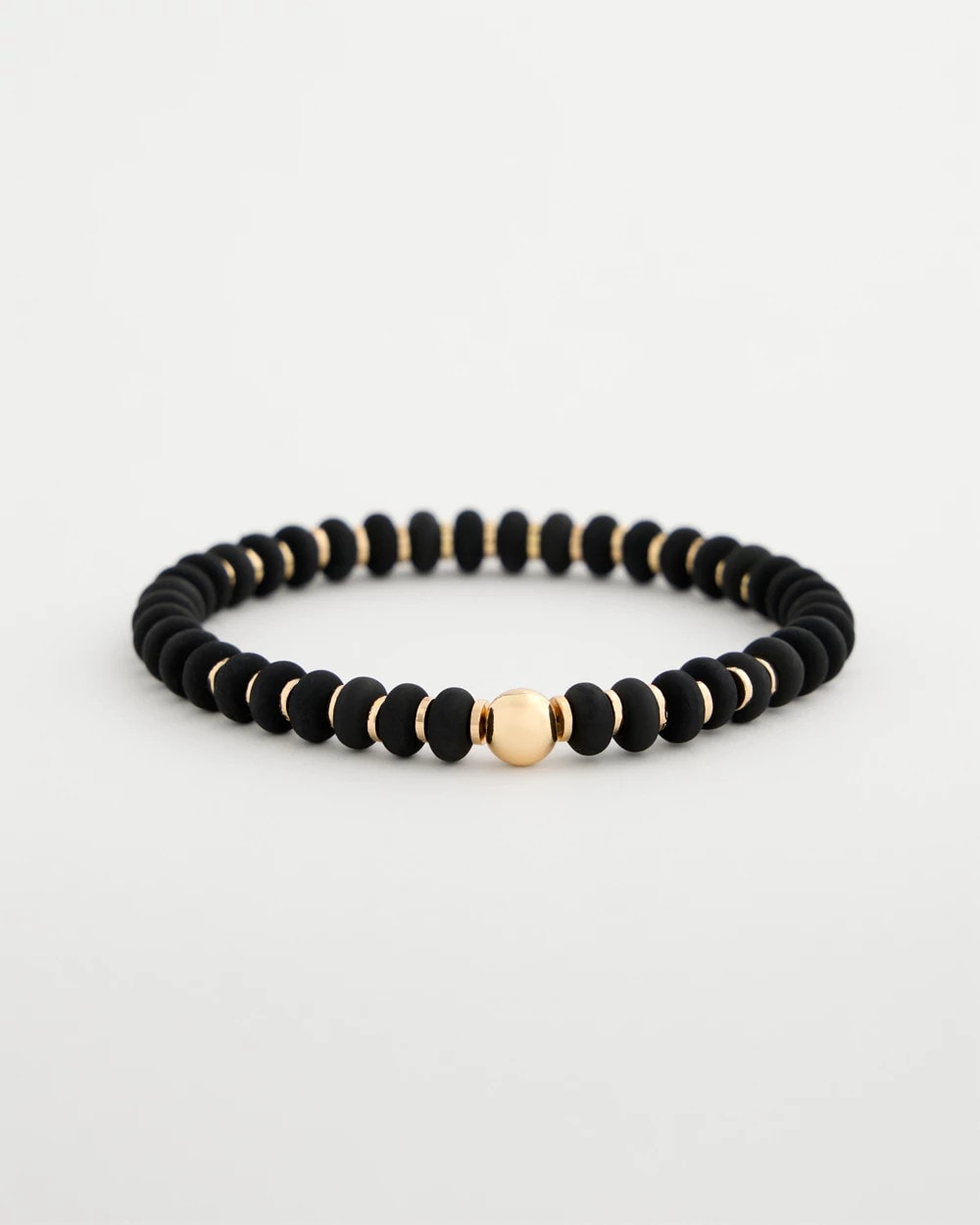 Chico's Quality - Black Round Stretch Bracelet Black