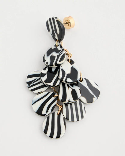 Chico's Exclusive - Chic Chandelier Earrings Black/White
