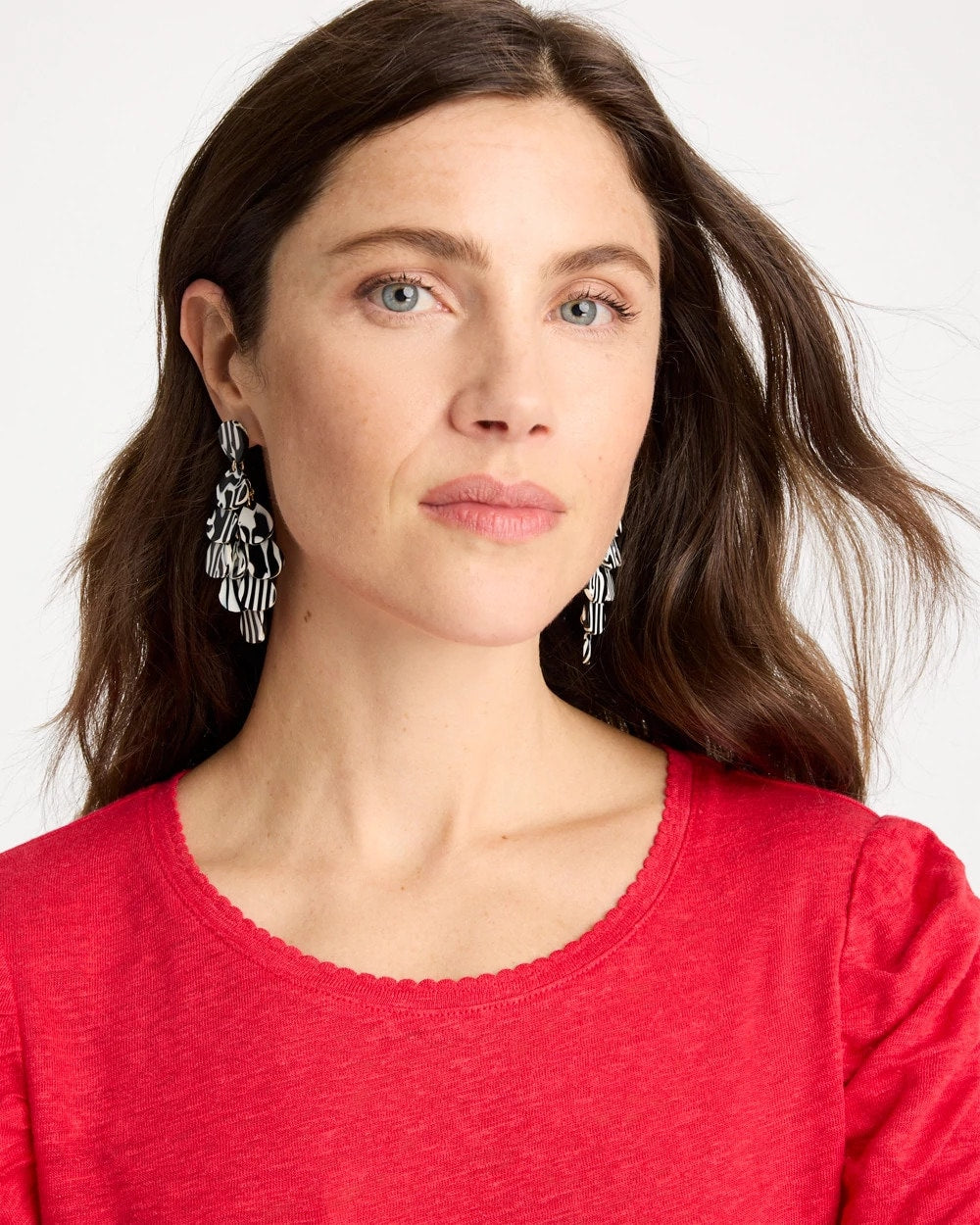 Chico's Exclusive - Chic Chandelier Earrings Black/White