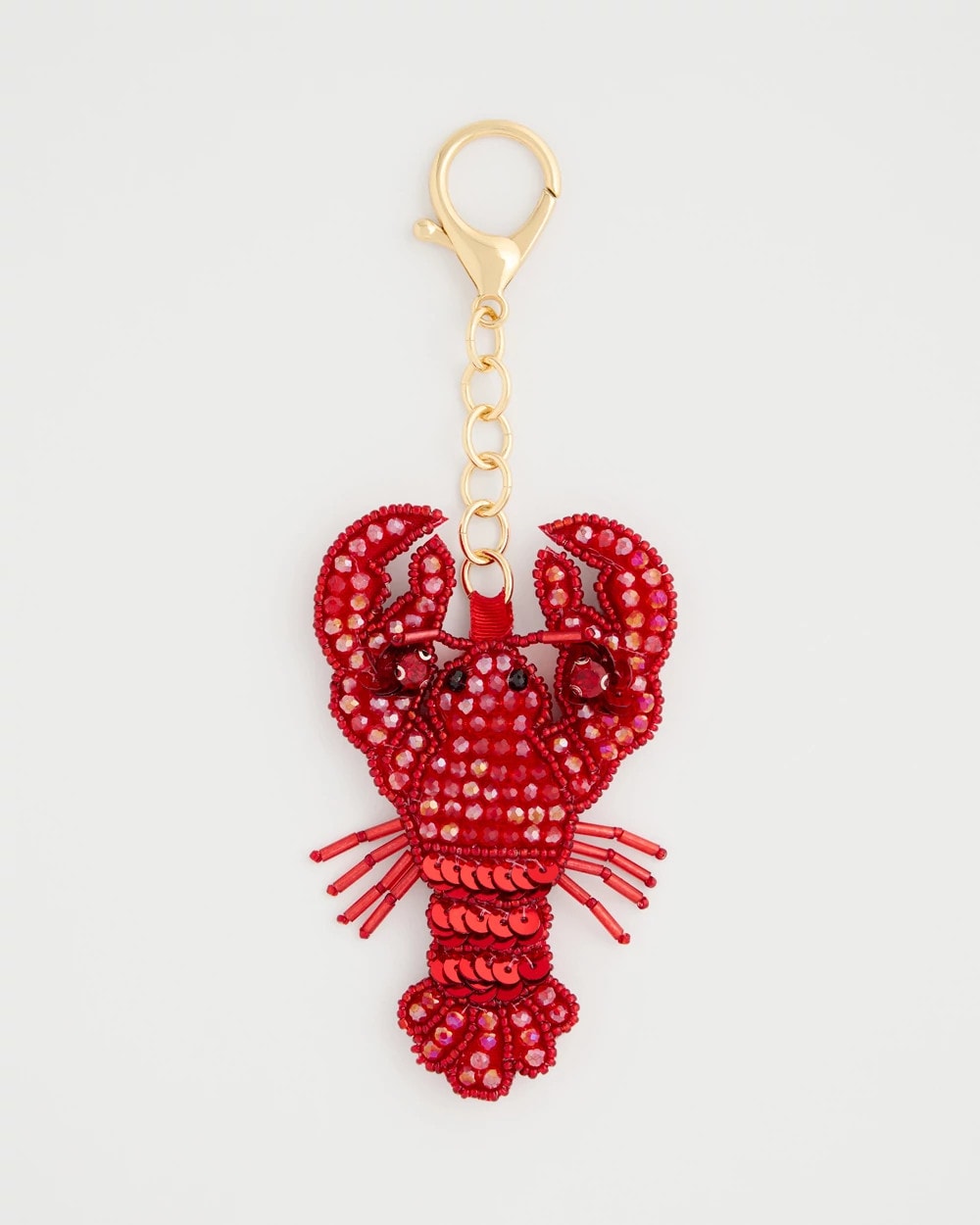 Chico's Classic - Americana Lobster Bag Charm Key Chain Red