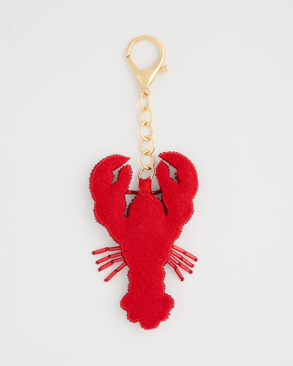 Chico's Classic - Americana Lobster Bag Charm Key Chain Red