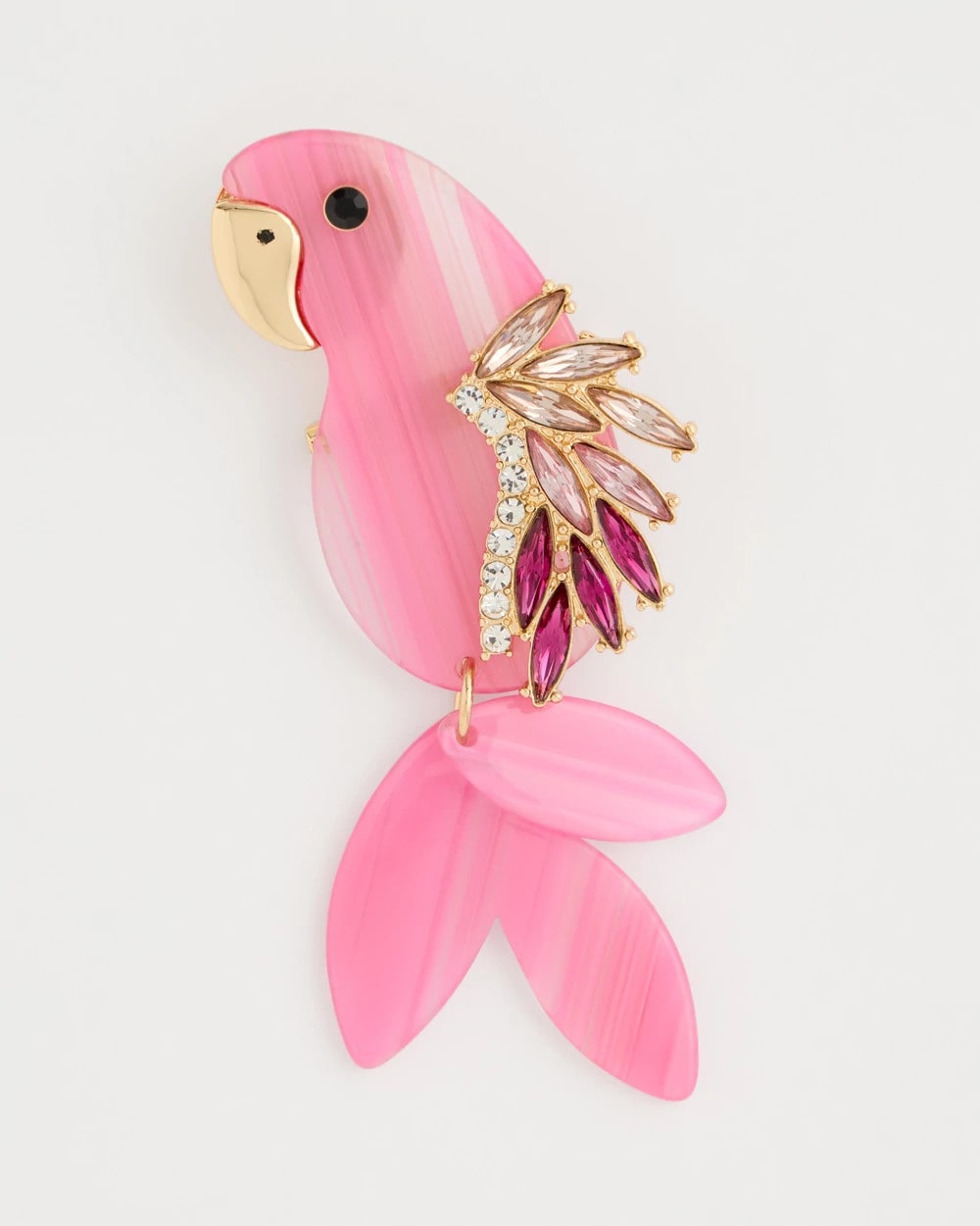 Chico's Classic - Chic Pink Parrot Brooch Pink