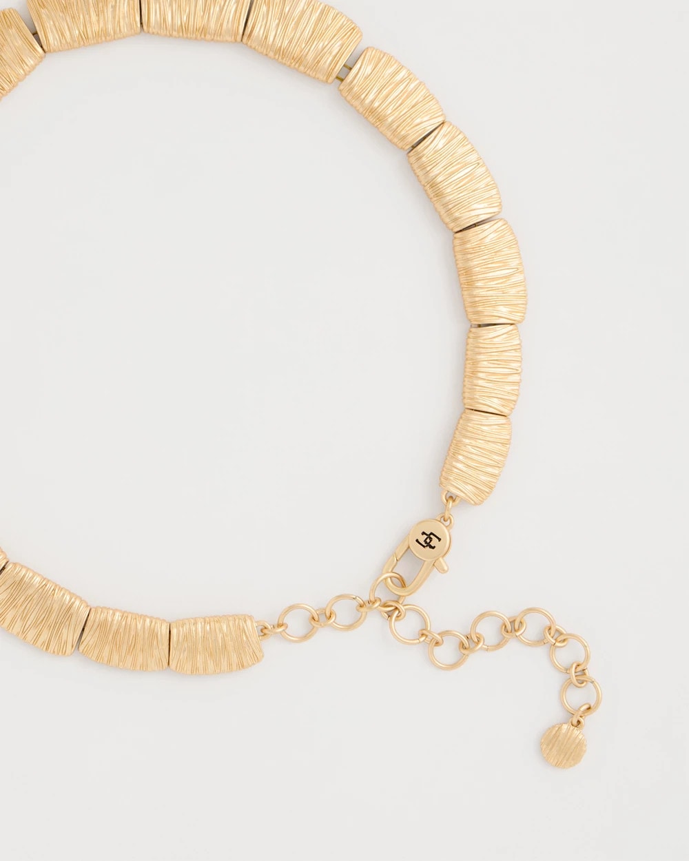 Chico's Great Value - Crinkle Goldtone Collar Necklace Gold