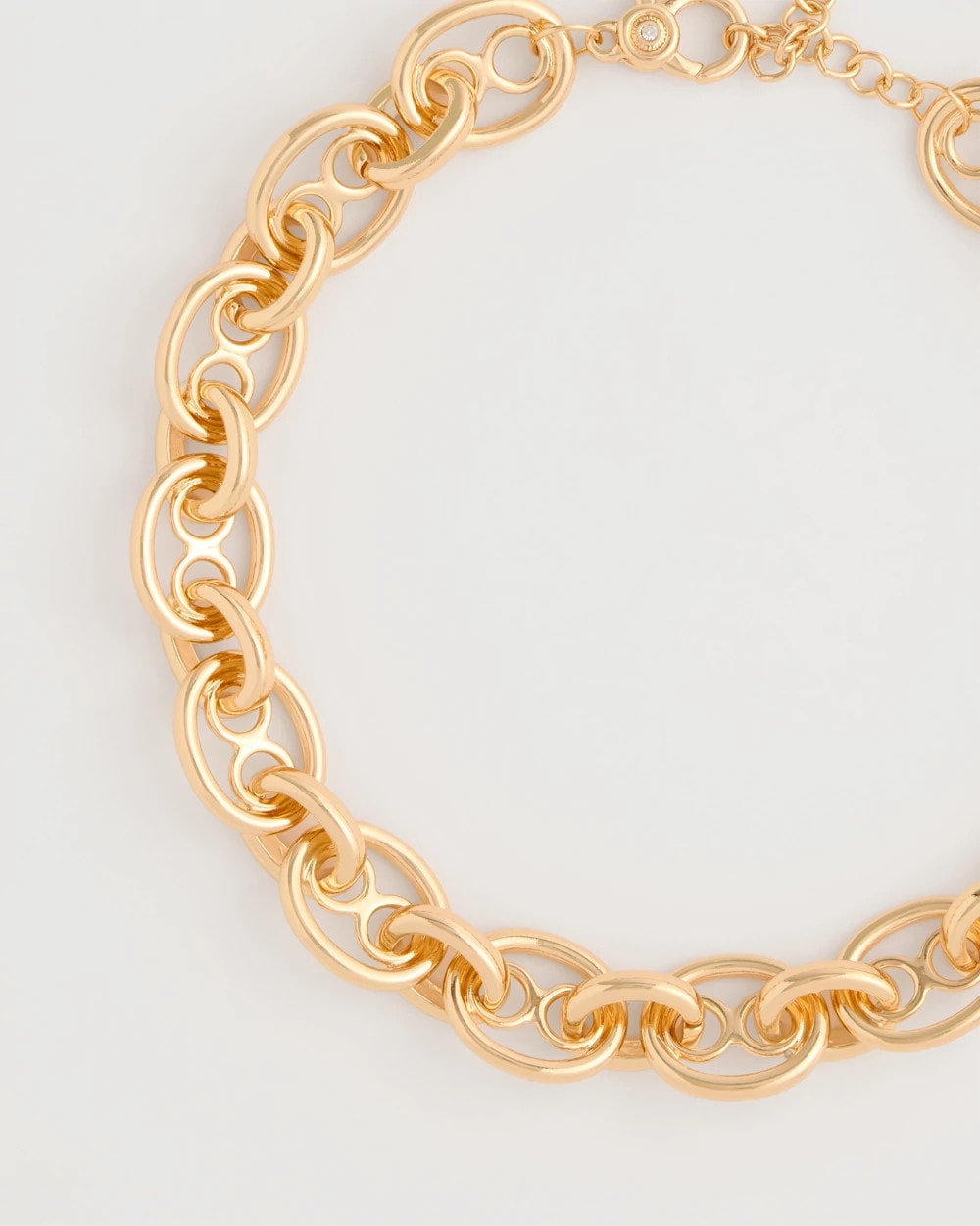 Chico's Top Pick - Mariner Goldtone Link Necklace Gold
