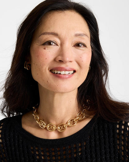 Chico's Top Pick - Mariner Goldtone Link Necklace Gold