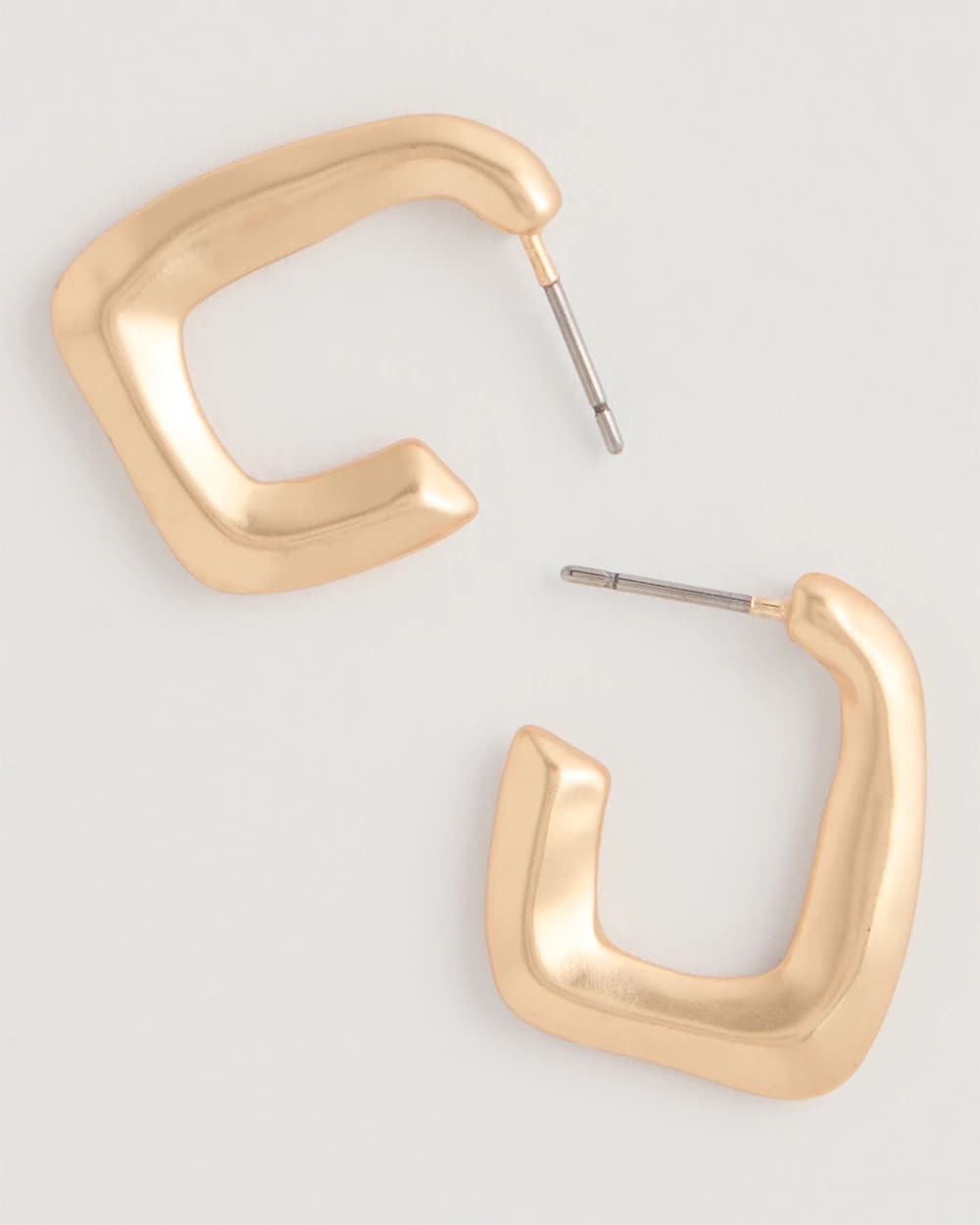 Chico's Everyday - Mini Goldtone Square Earrings Gold