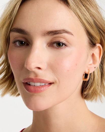 Chico's Everyday - Mini Goldtone Square Earrings Gold
