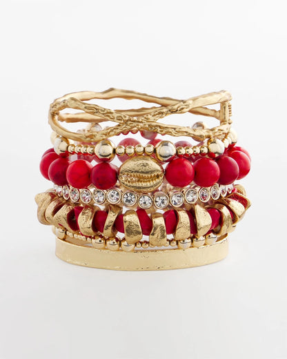 Chico's Trending - Goldtone Flexible Cuff Bracelet Gold