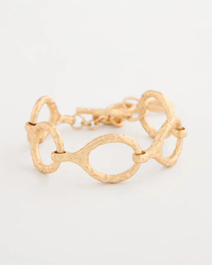 Chico's Best Seller - Goldtone Open Link Toggle Bracelet Gold