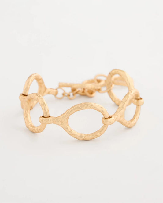 Chico's Best Seller - Goldtone Open Link Toggle Bracelet Gold