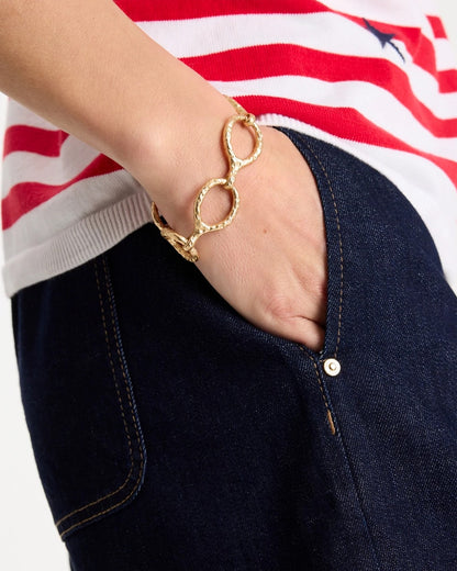 Chico's Best Seller - Goldtone Open Link Toggle Bracelet Gold