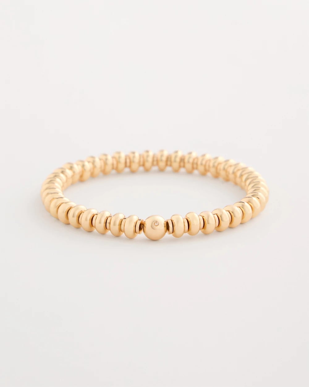 Chico's Popular - Goldtone Rounded Stretch Bracelet Gold