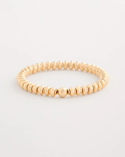 Chico's Popular - Goldtone Rounded Stretch Bracelet Gold