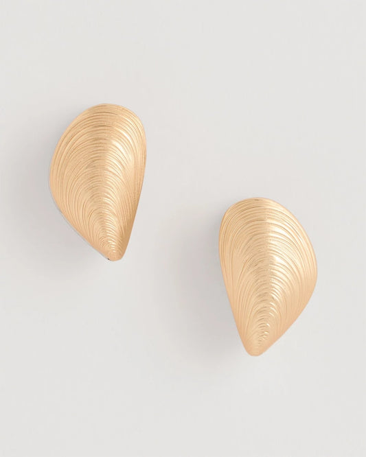Chico's Trusted - Mixed Metal Shell Earrings Mixed Metals