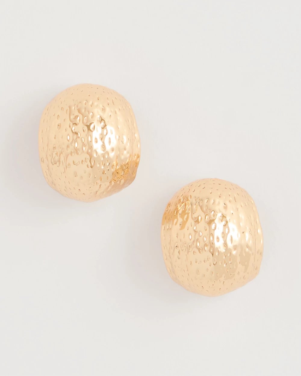 Chico's Top Pick - Crinkle Goldtone Hoop Earrings Gold