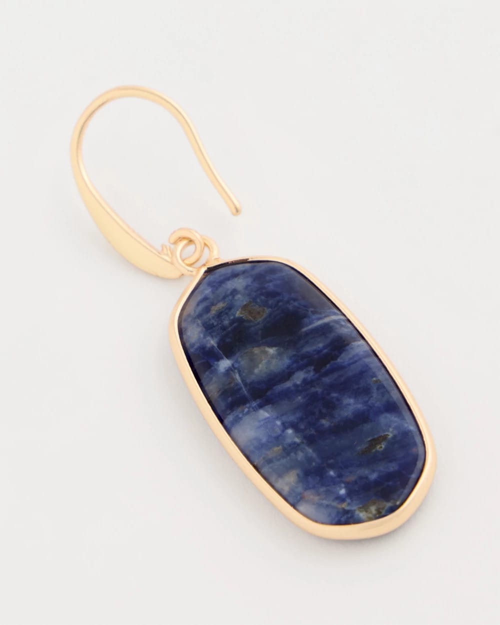 Chico's Featured - Genuine Lapis Lazuli Stone Drop Earrings Navy