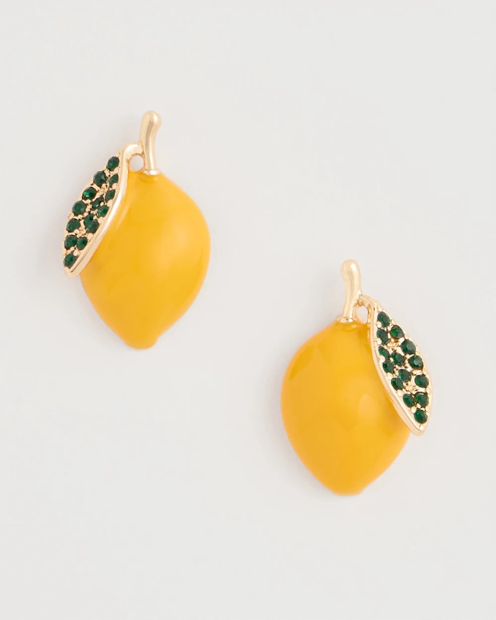 Chico's Featured - Luxurious Lemon Stud Earrings Yellow