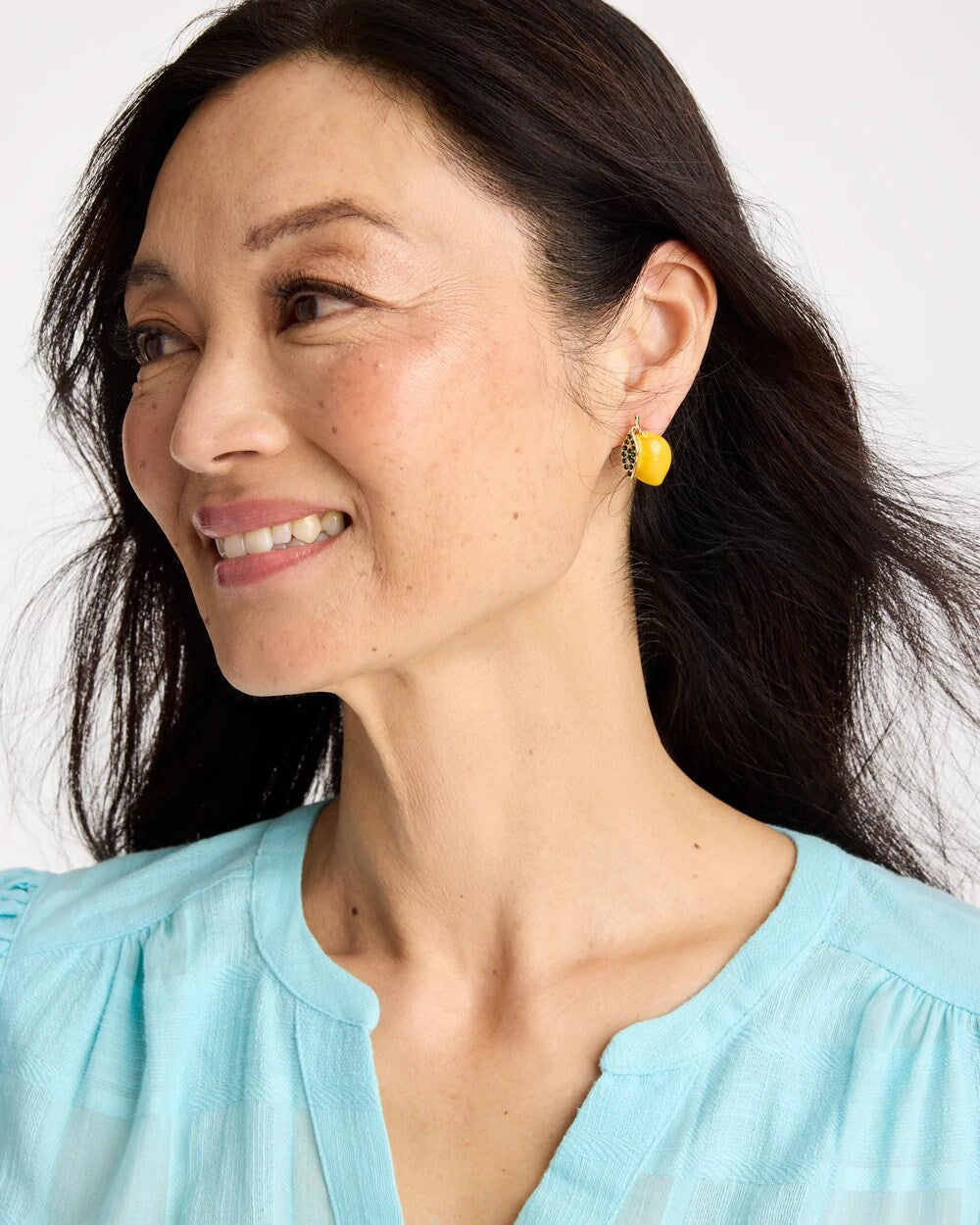 Chico's Featured - Luxurious Lemon Stud Earrings Yellow