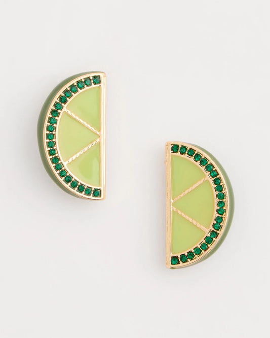 Chico's Top Pick - Luxurious Lime Stud Earrings Green