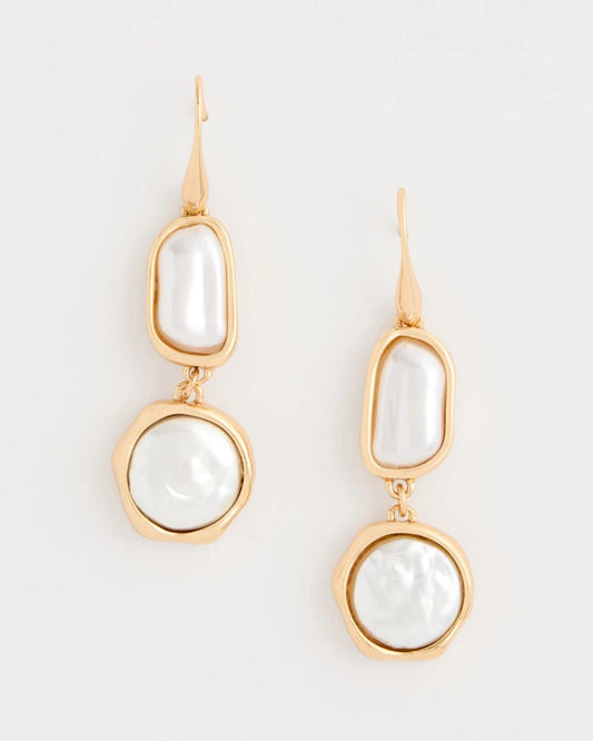 Chico's Value - Siren Faux Pearl Drop Earrings Pearl