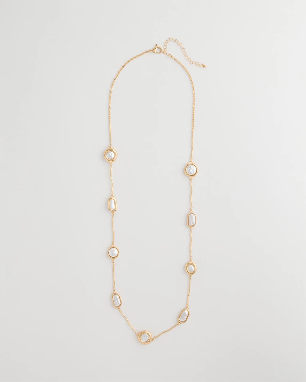 Chico's Sale - Siren Faux Pearl Long Necklace Pearl