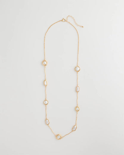 Chico's Sale - Siren Faux Pearl Long Necklace Pearl