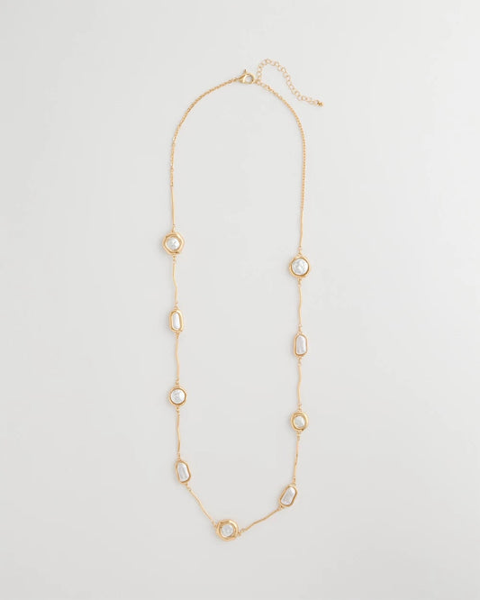 Chico's Sale - Siren Faux Pearl Long Necklace Pearl